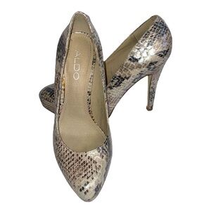 ALDO snakeskin heel pumps in Women’s EU size 36/US 6